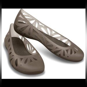 Crocs Adrina III Jelly Flats Women's Size 10 Comfort Slip On Shoes